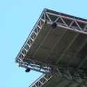 Technomad Noho loudspeakers suspended from roof