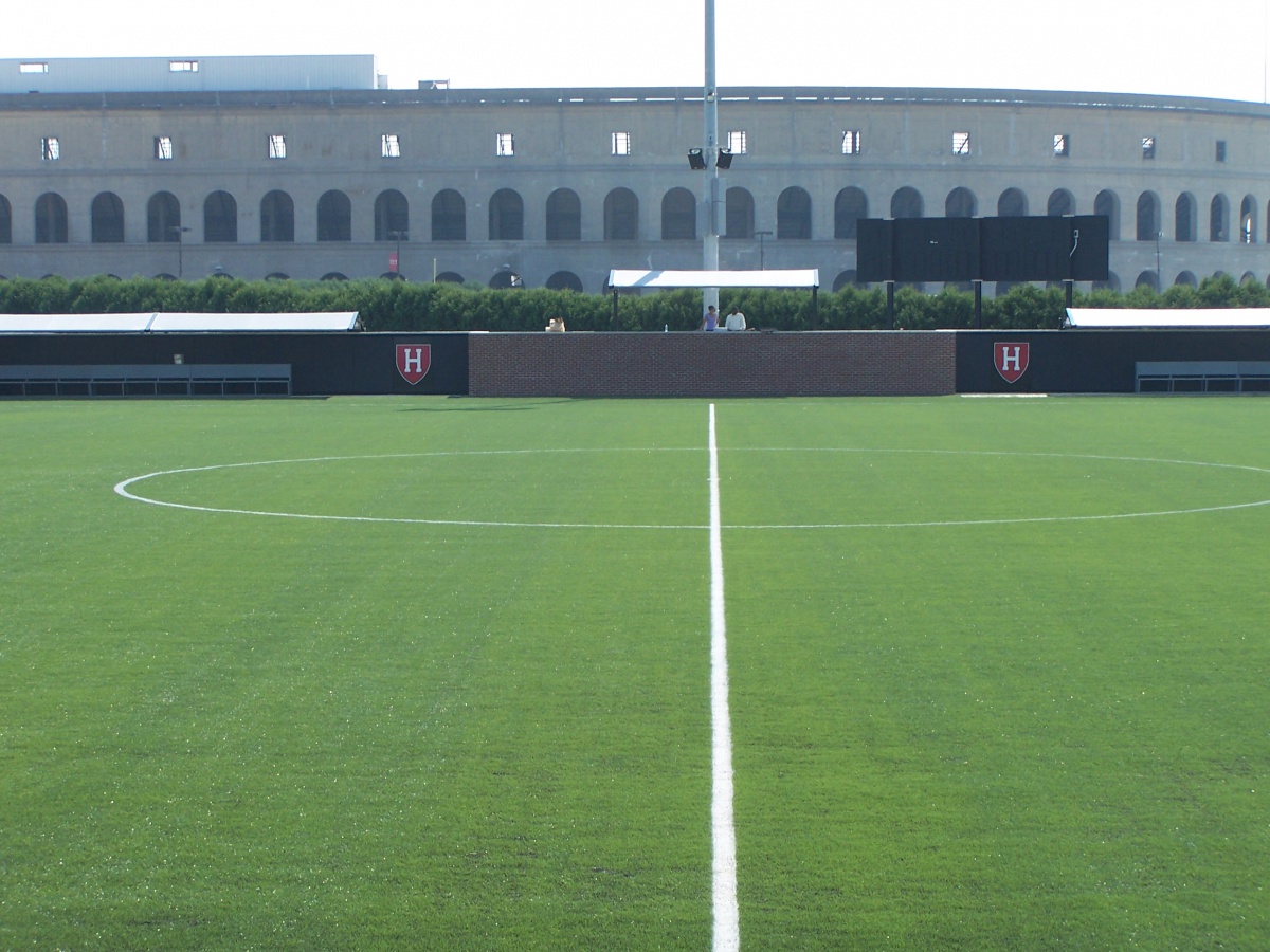 Two Nohos cover the new soccer field at Harvard University